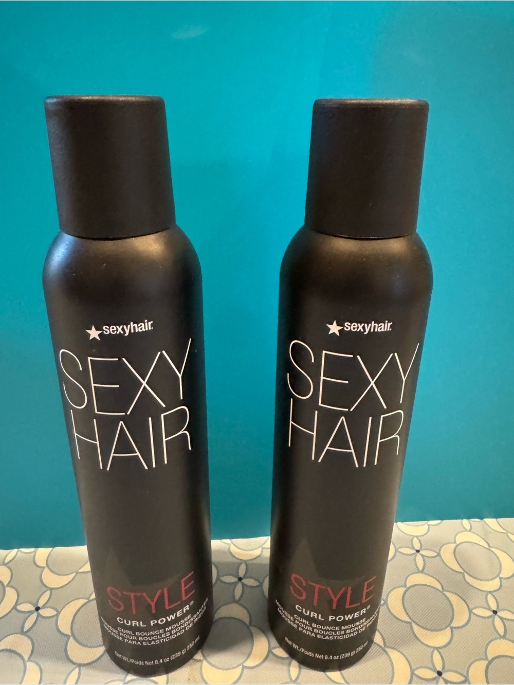 Lot of 2 Style Curl Power Mousse - Black